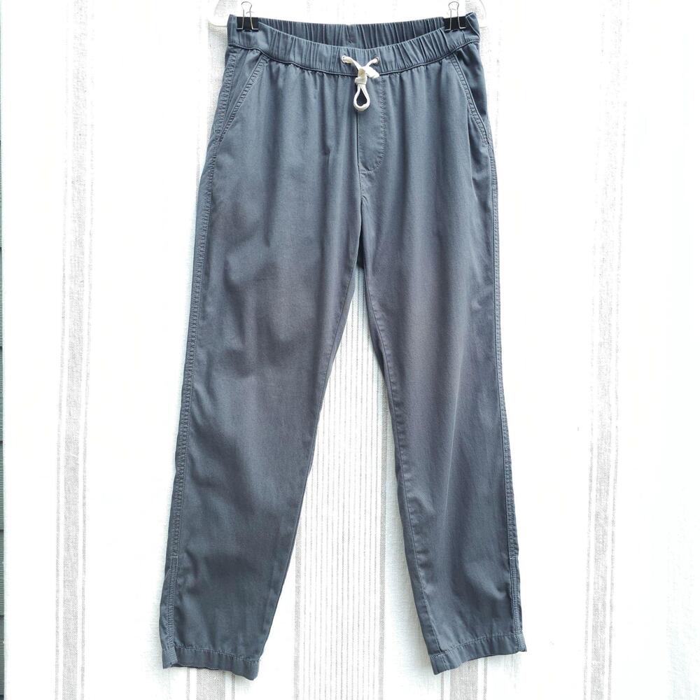 Pact Pants Mens Medium Daily Twill Gray Relaxed Jogger Elastic Waist